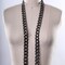 1 Yard 12mm Gray Glossy Finish Metal Chain Trim for Jewelry and Bag Straps